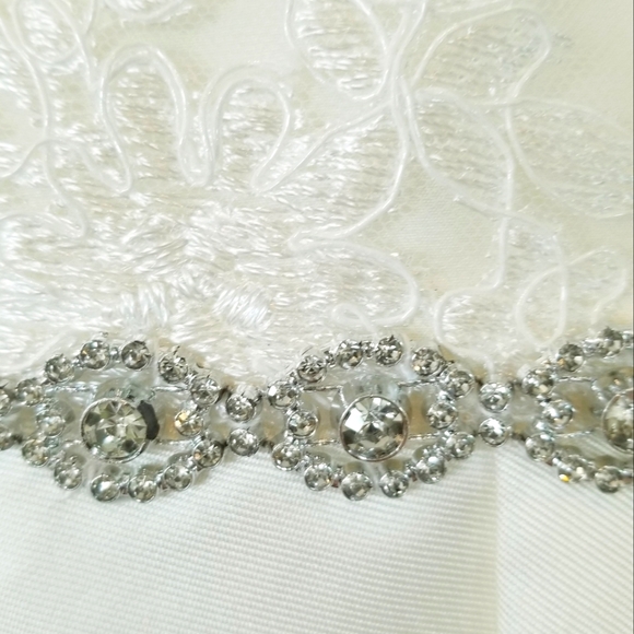 Rare Edition Embroidered Mesh Asymmetrical Overlay Formal Pageant Dress NWT sz12 - Picture 3 of 16